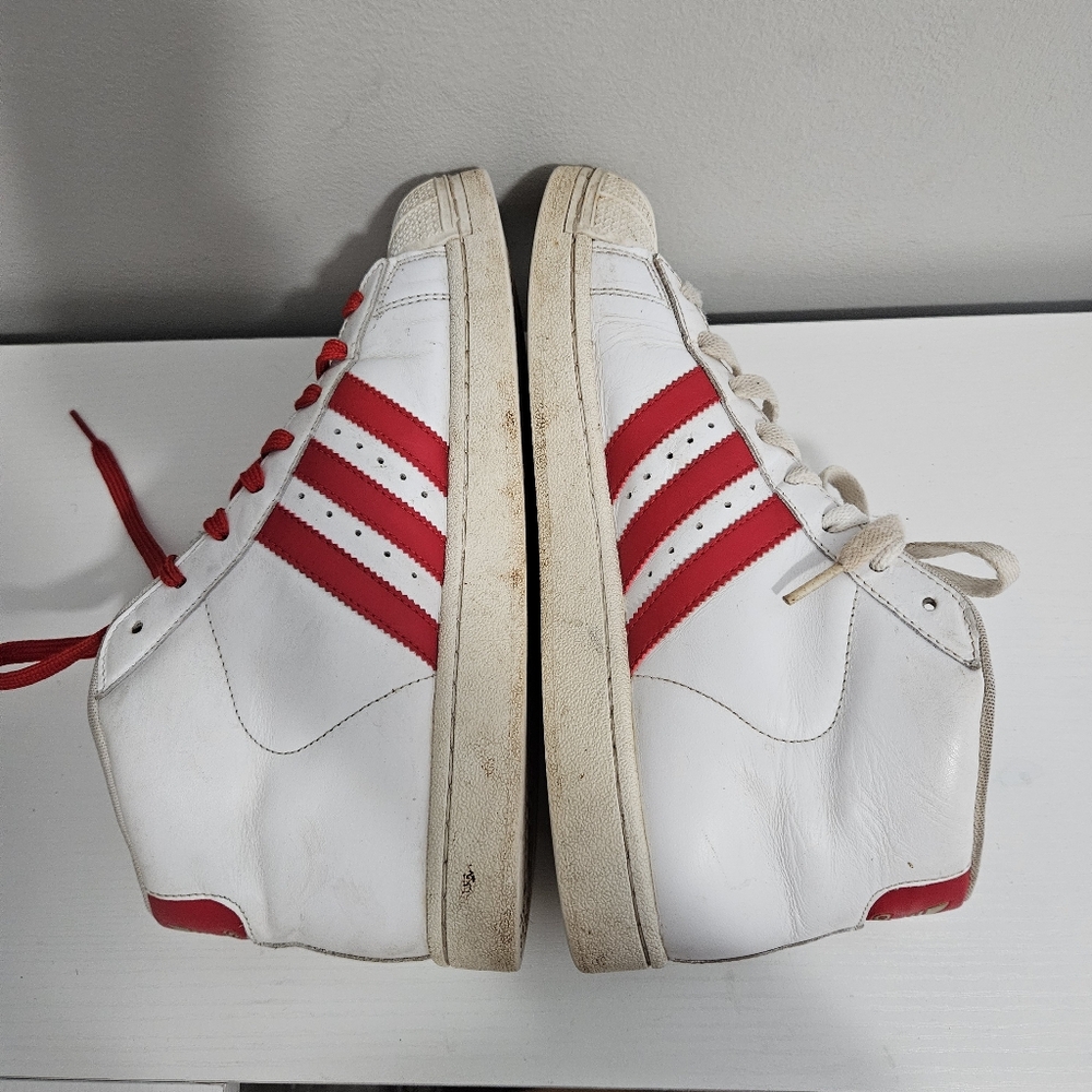 Adidas Men's Pro Model Shell Toe High Tops - Picture 3 of 9